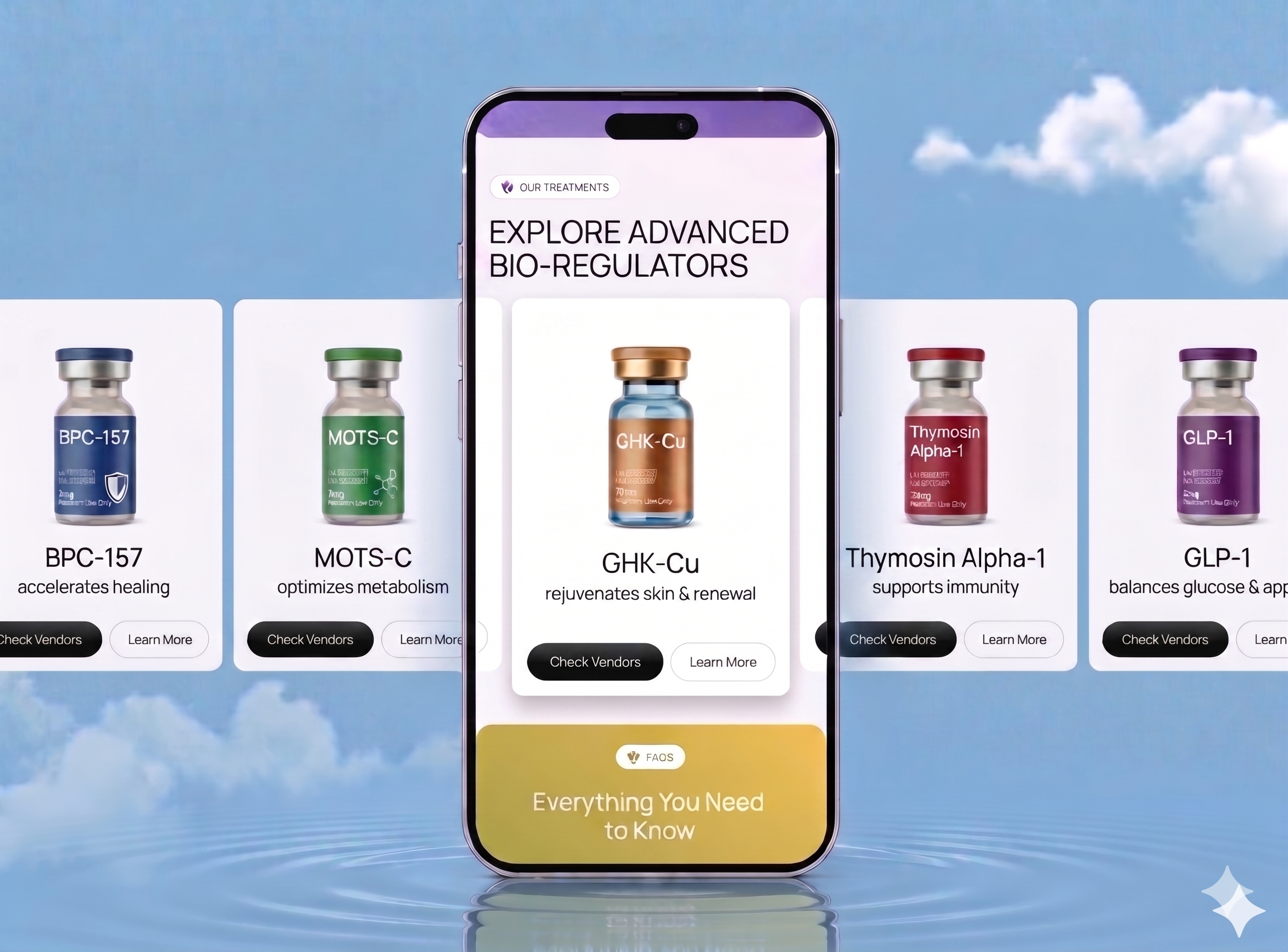 Reader exploring peptide wellness guides on mobile